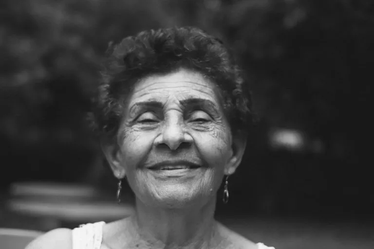 woman smiling